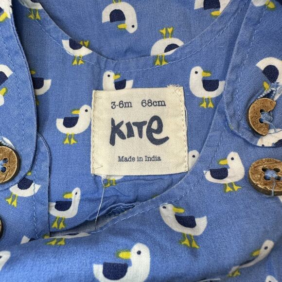 Kite Blue Seagull Bird Tank Romper - Picture 7 of 7